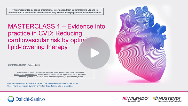Lipid masterclass series -  evidence into practice in CVD